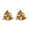 Citrine Solitaire Stud Earrings in Platinum Plated Sterling Silver