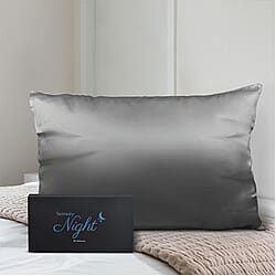 Mulberry Silk Single Pillowcase (Size:50x75cm) - Dark Grey