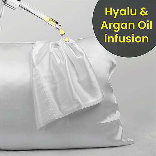 100% Mulberry Silk Top Layer Single Pillowcase (Size-50x75cm) - Ivory