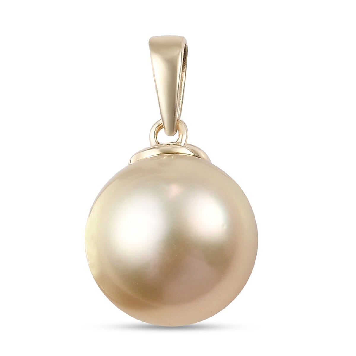 9K Yellow Gold Golden South Sea Pearl Pendant