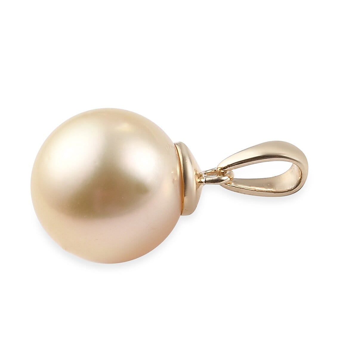 9K Yellow Gold Golden South Sea Pearl Pendant