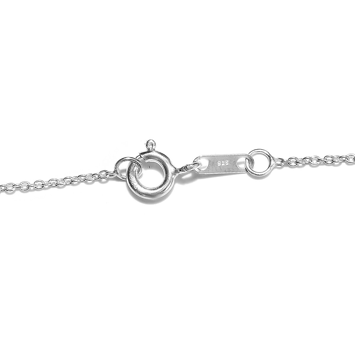 One Time Deal- Peach Fresh Water Pearl Station Necklace (Size 18) in Sterling Silver