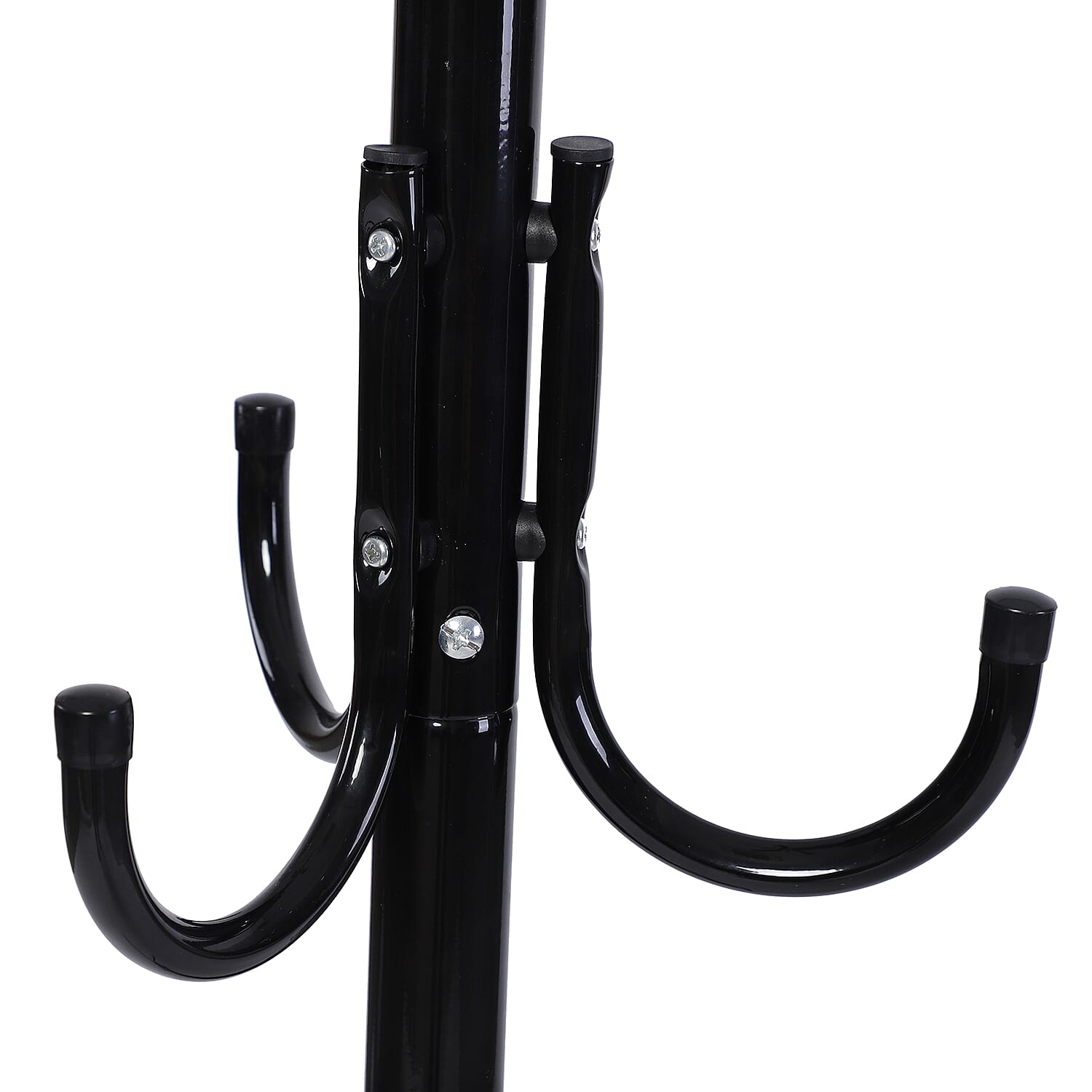 Stylish Metal Coat Rack Size 45x45x173 Cm  Black