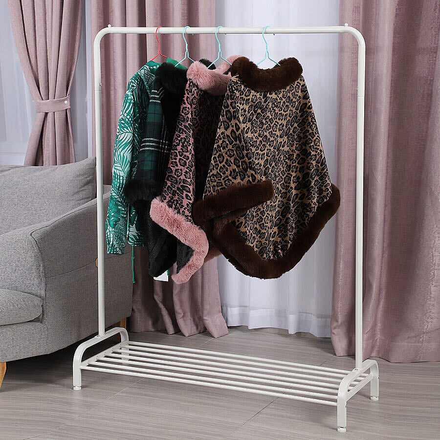 Stylish Garment Rack Size 115.5x40x145 Cm White