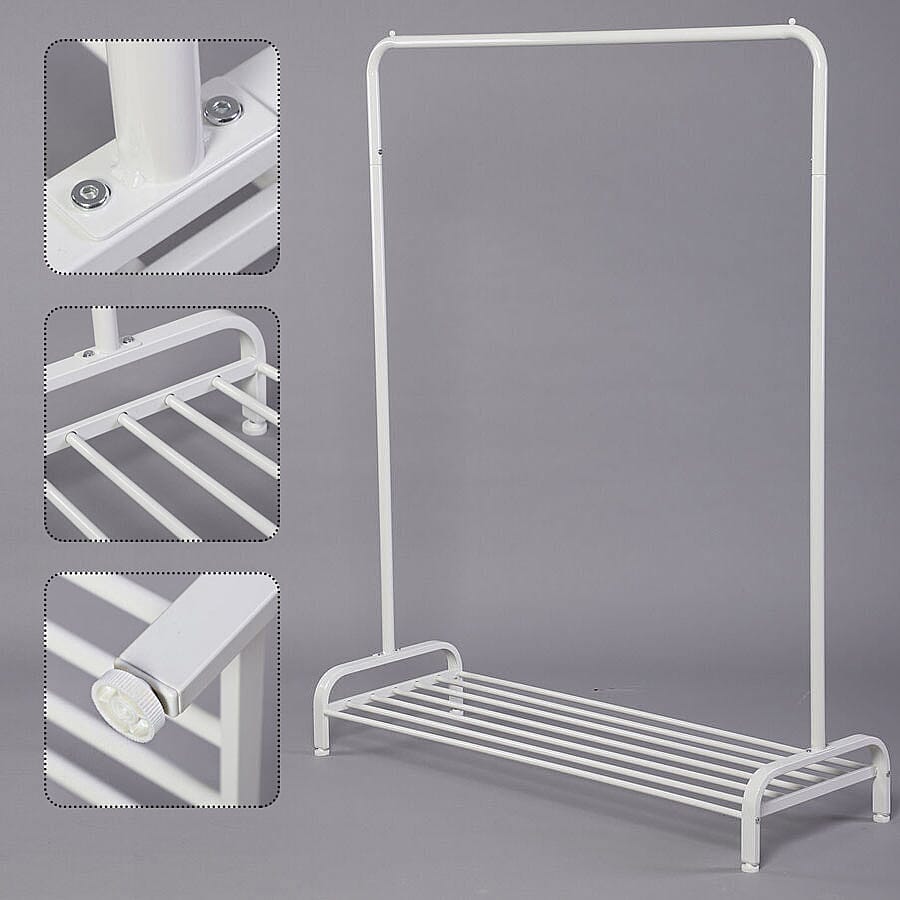 Stylish Garment Rack (Size 115.5x40x145 Cm) - White