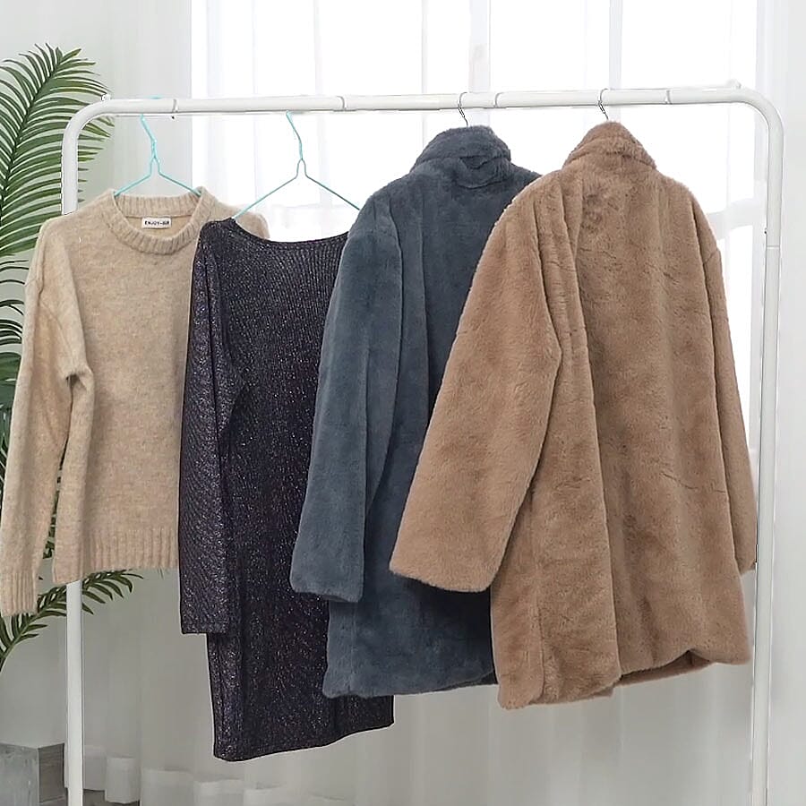 Stylish Garment Rack (Size 115.5x40x145 Cm) - White