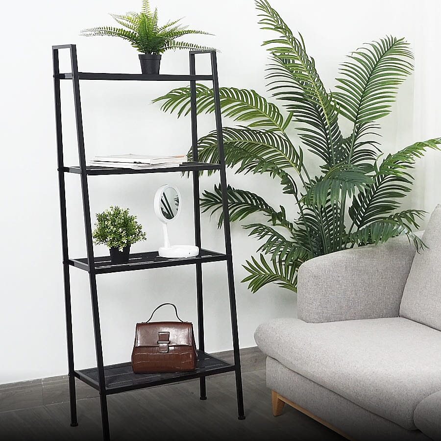 Four Tier Multi-Purpose Shelf (Size 60x35x147 cm) - Black