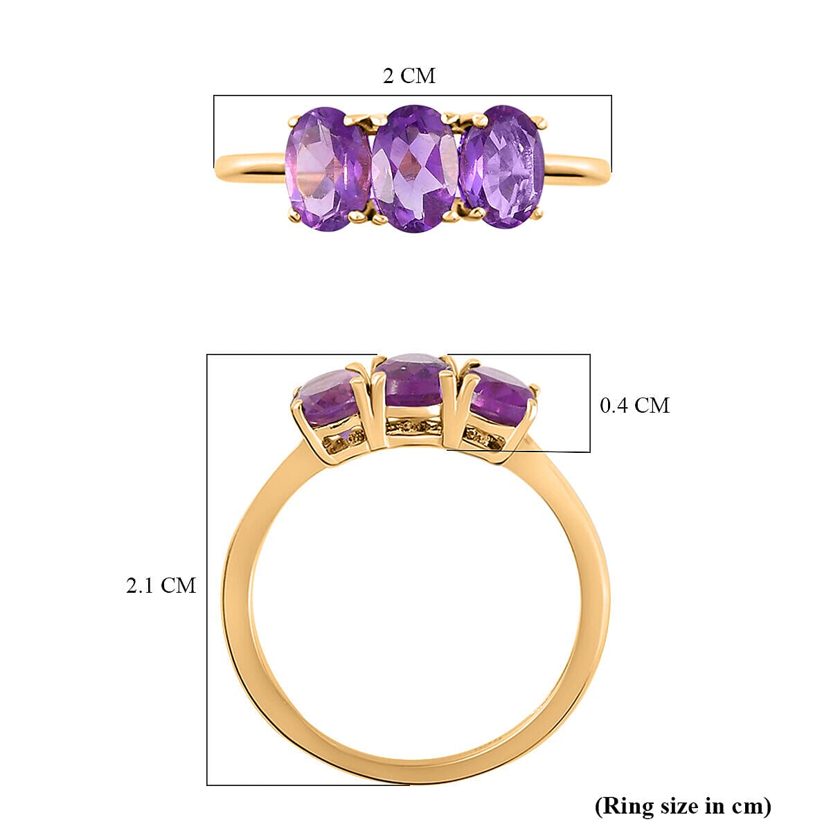 Trilogy Ring in Sterling Silver