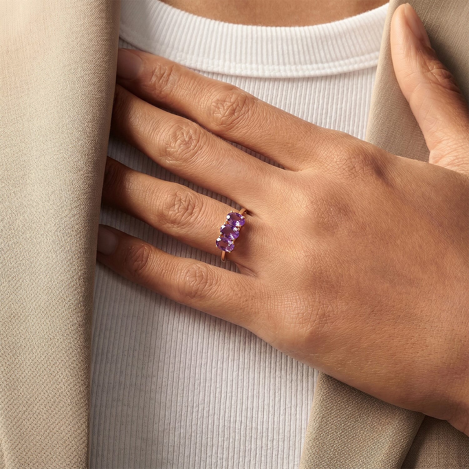 Trilogy Ring in Sterling Silver