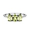 Carat Peridot Trilogy Ring in Sterling Silver