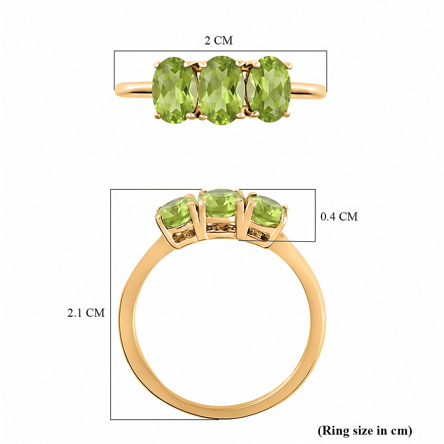 Trilogy Ring in Sterling Silver