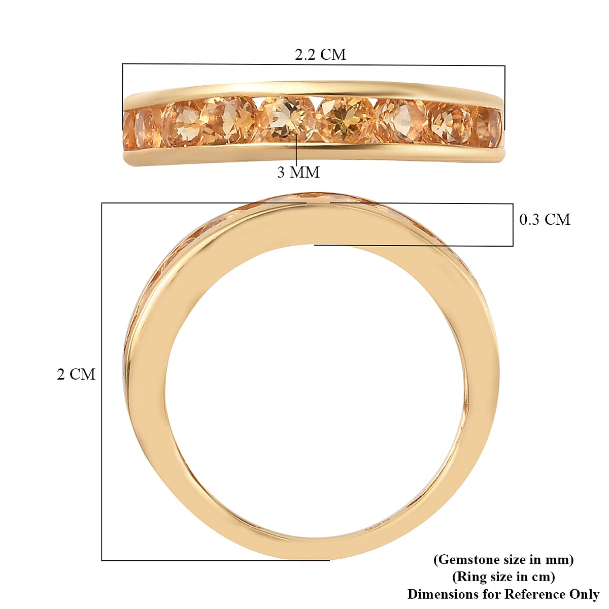 Citrine Ring in 14k Gold Overlay Sterling Silver 1.02 Ct.1.64 Gms