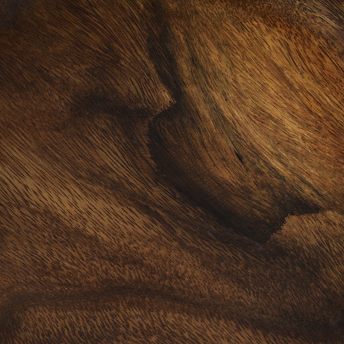 Nakkashi - Handmade Wood Round Curved Bowl (Size 25x25x8cm)