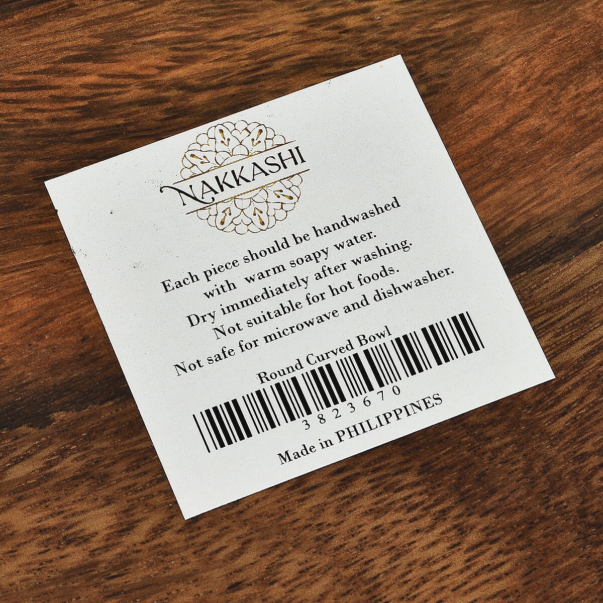 Nakkashi - Handmade Wood Round Curved Bowl (Size 25x25x8cm)