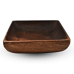 Nakkashi - Handmade Wood Round Curved Bowl