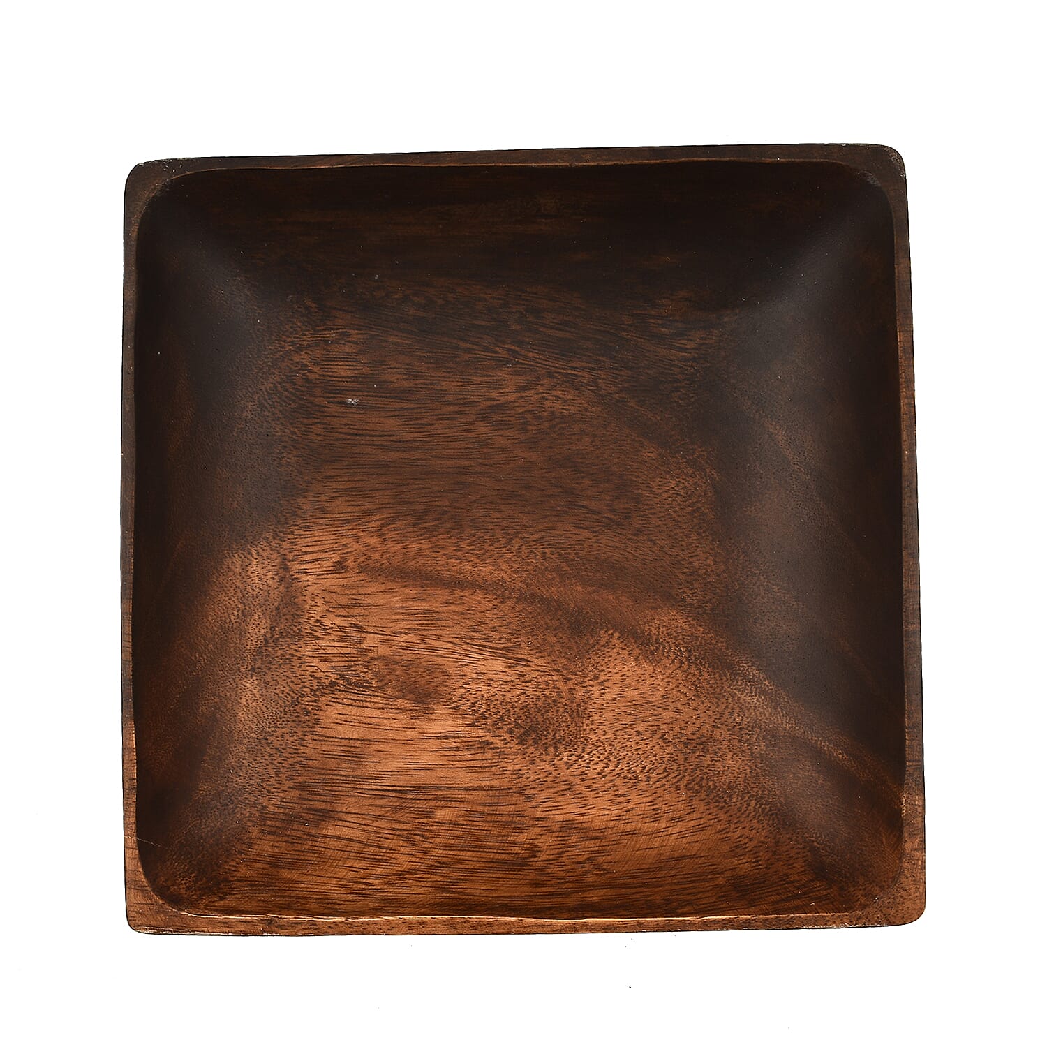 Nakkashi - Handmade Wood Square Bowl (Size 25x25x8Cm)