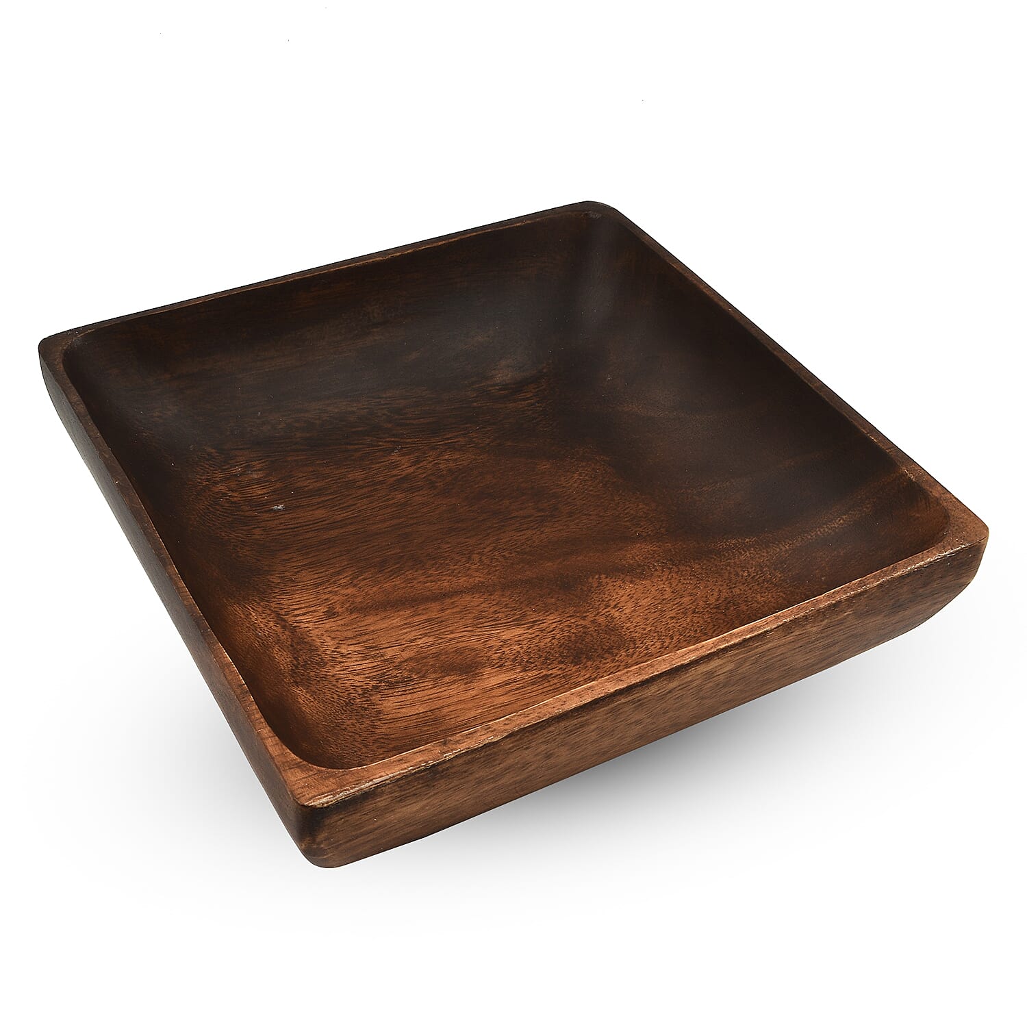Nakkashi - Handmade Wood Square Bowl (Size 25x25x8Cm)