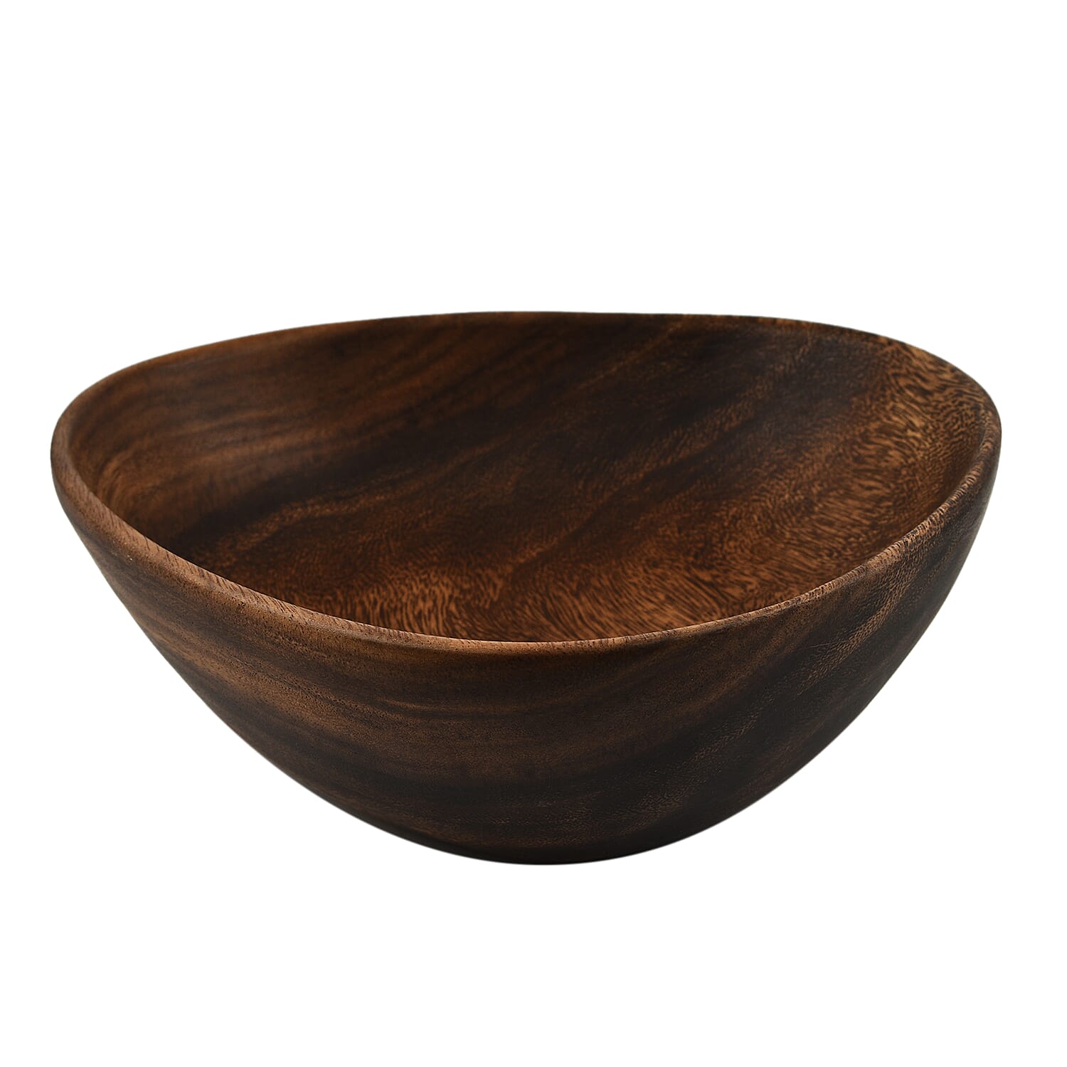Nakkashi - Handmade Wood Triangle Bowl (Size 25x25x8Cm)