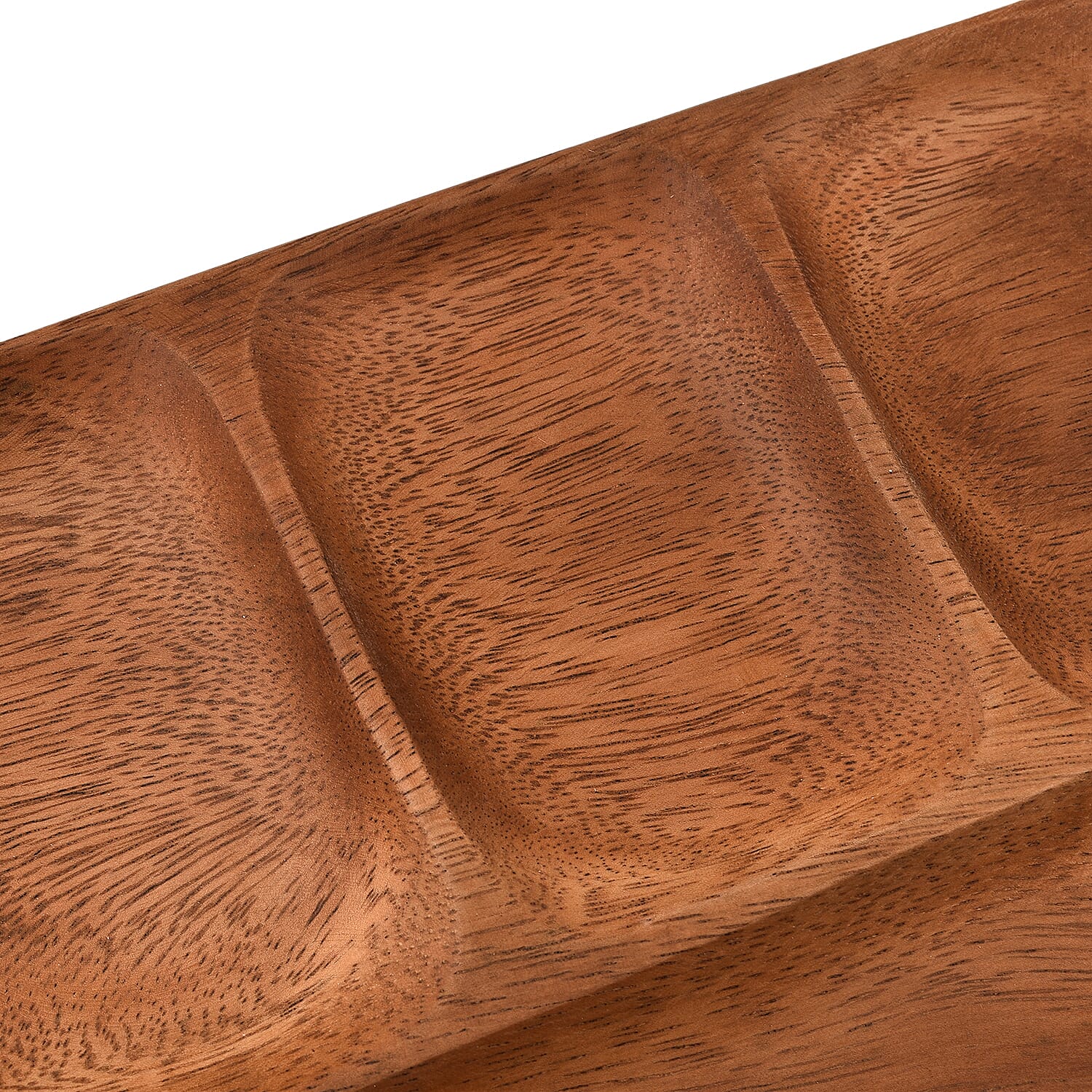 Nakkashi - Handmade Wood Square Tray with 4 Compartment (Size 25x25x3Cm)