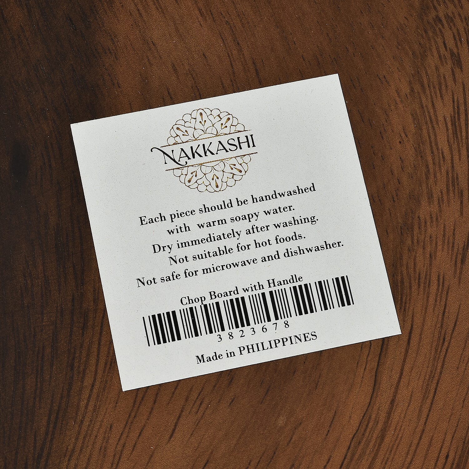 Handmade Wood Chop Board with Handle (Size 41x28x2 cm)