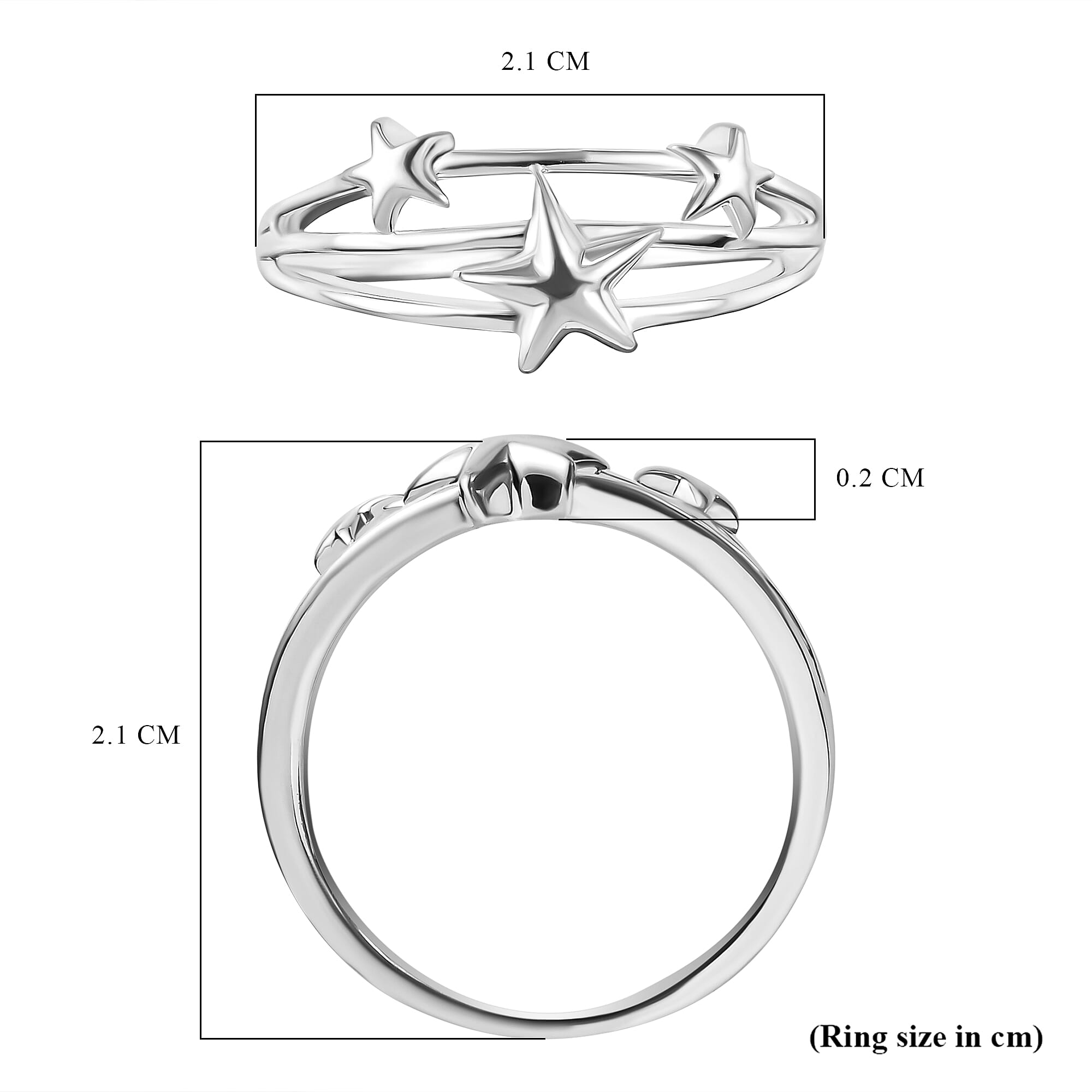 Sterling Silver Star Ring