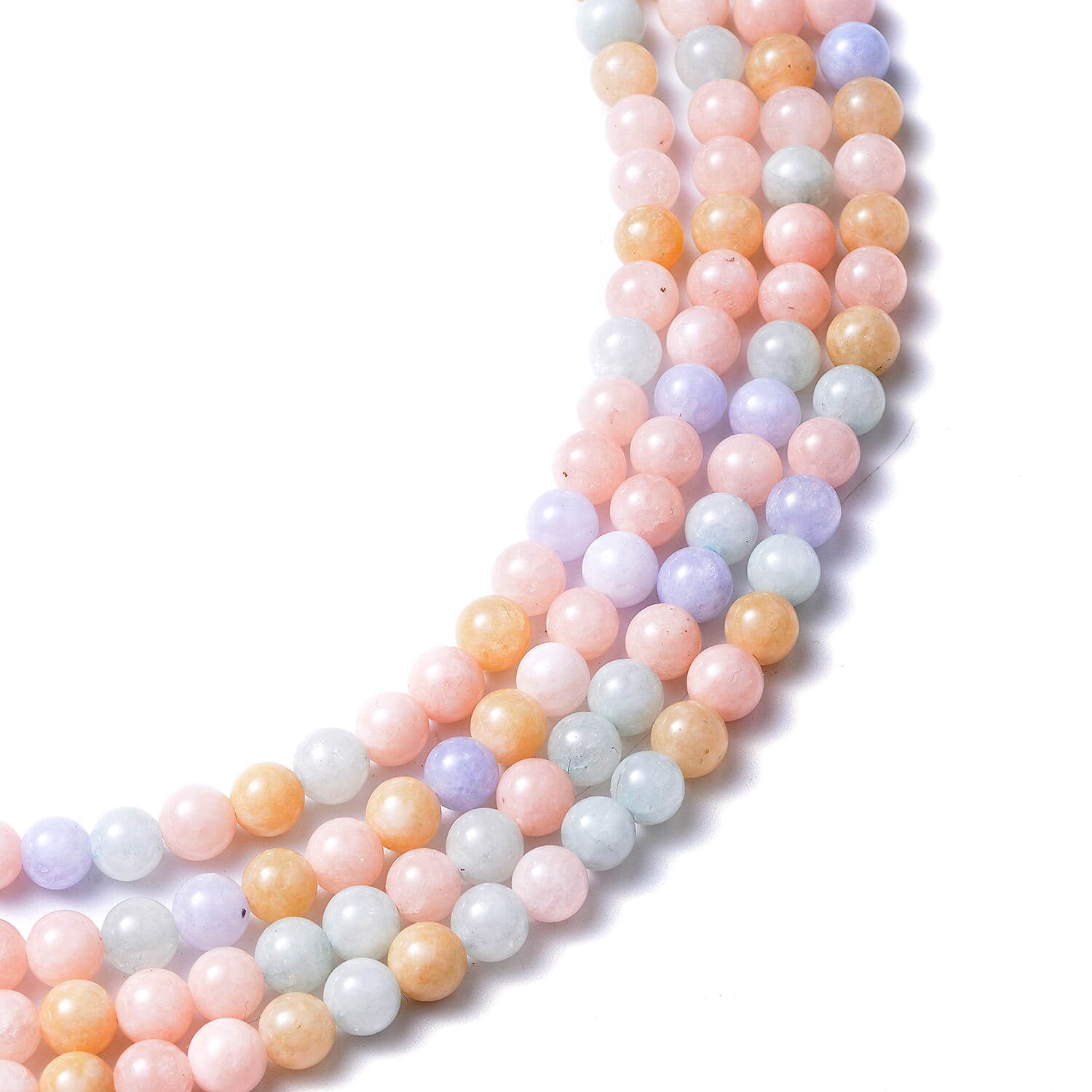 Multi Beryl Necklace (Size 16) in Rhodium Overlay Sterling Silver 507.50 Ct.