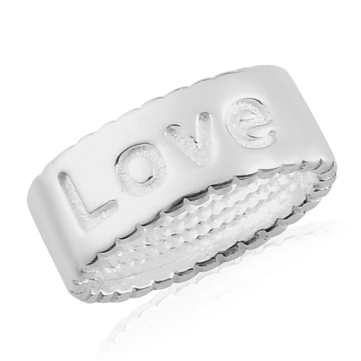 Set of 3 - Love, Hope, Faith Engraved Pendant or Charm in Sterling Silver