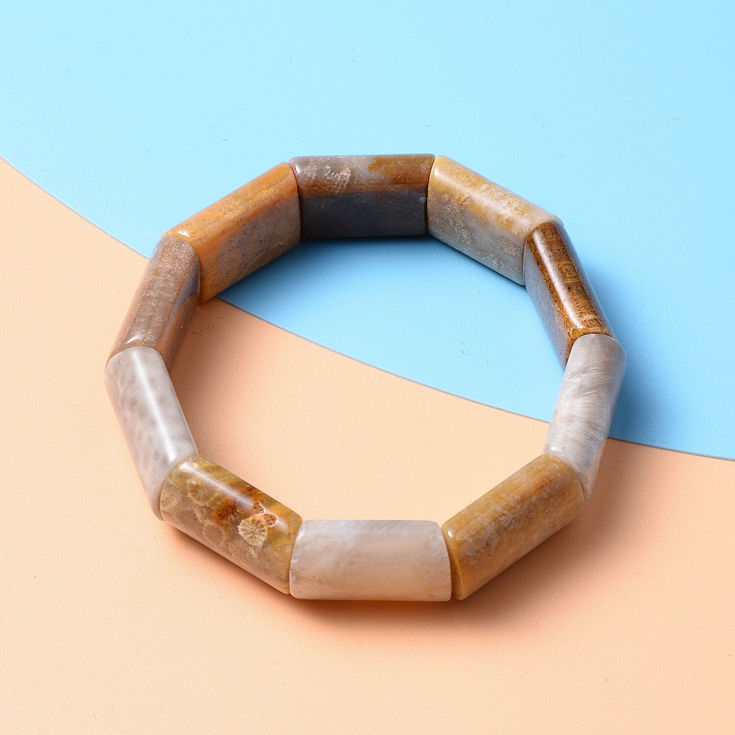 Chunky Fossil Coral Bracelet (Size 6.5) 225.00 Ct.