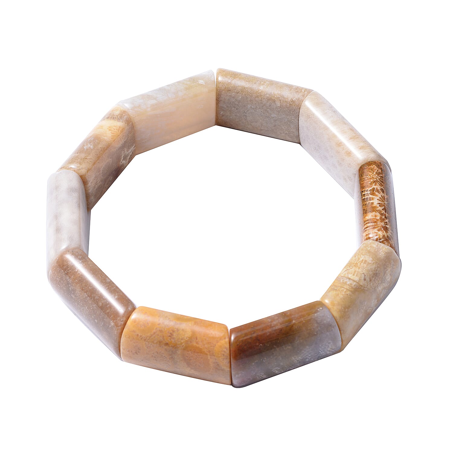 Chunky Fossil Coral Bracelet (Size 6.5) 225.00 Ct.