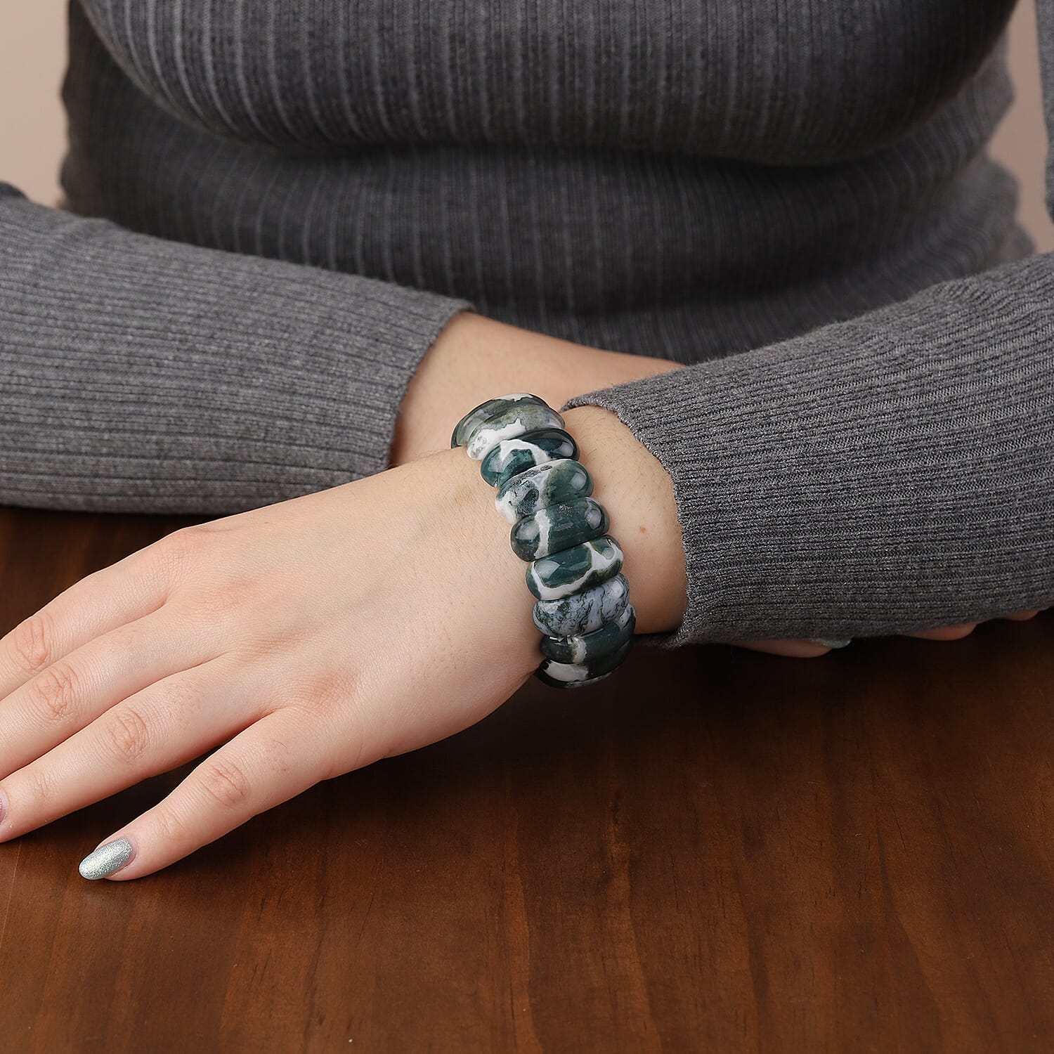 Indian Agate Bracelet (Size 7) 331.50 Ct.