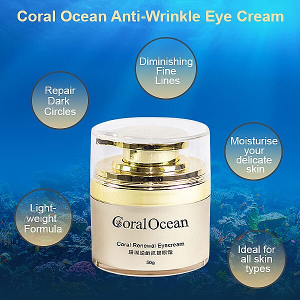 Coral Ocean- Renewal Firming Anti-Wrinkle Eye Cream - 50Gm