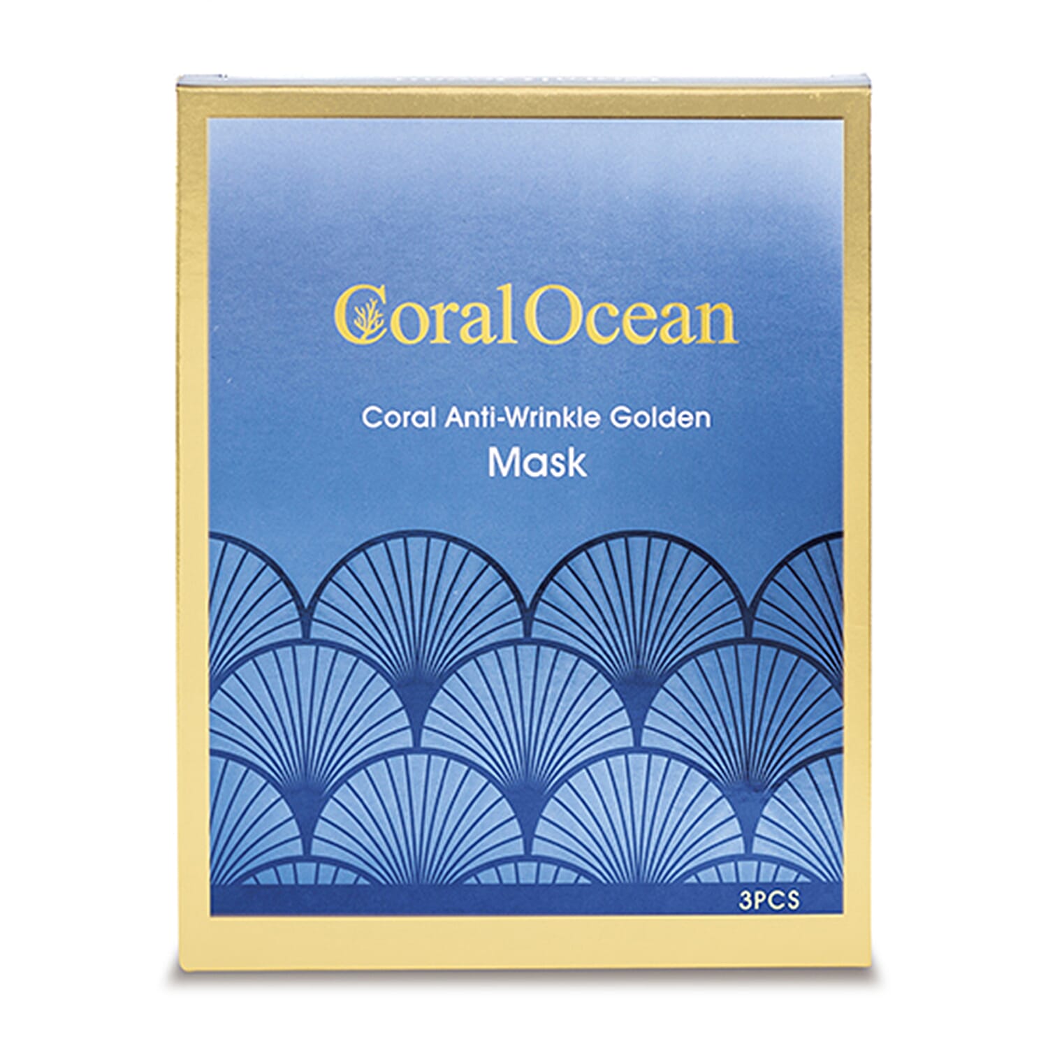 Coral Ocean Anti-Wrinkle Revitalizing Golden Facial Mask (Size-25x3) - 75Gm