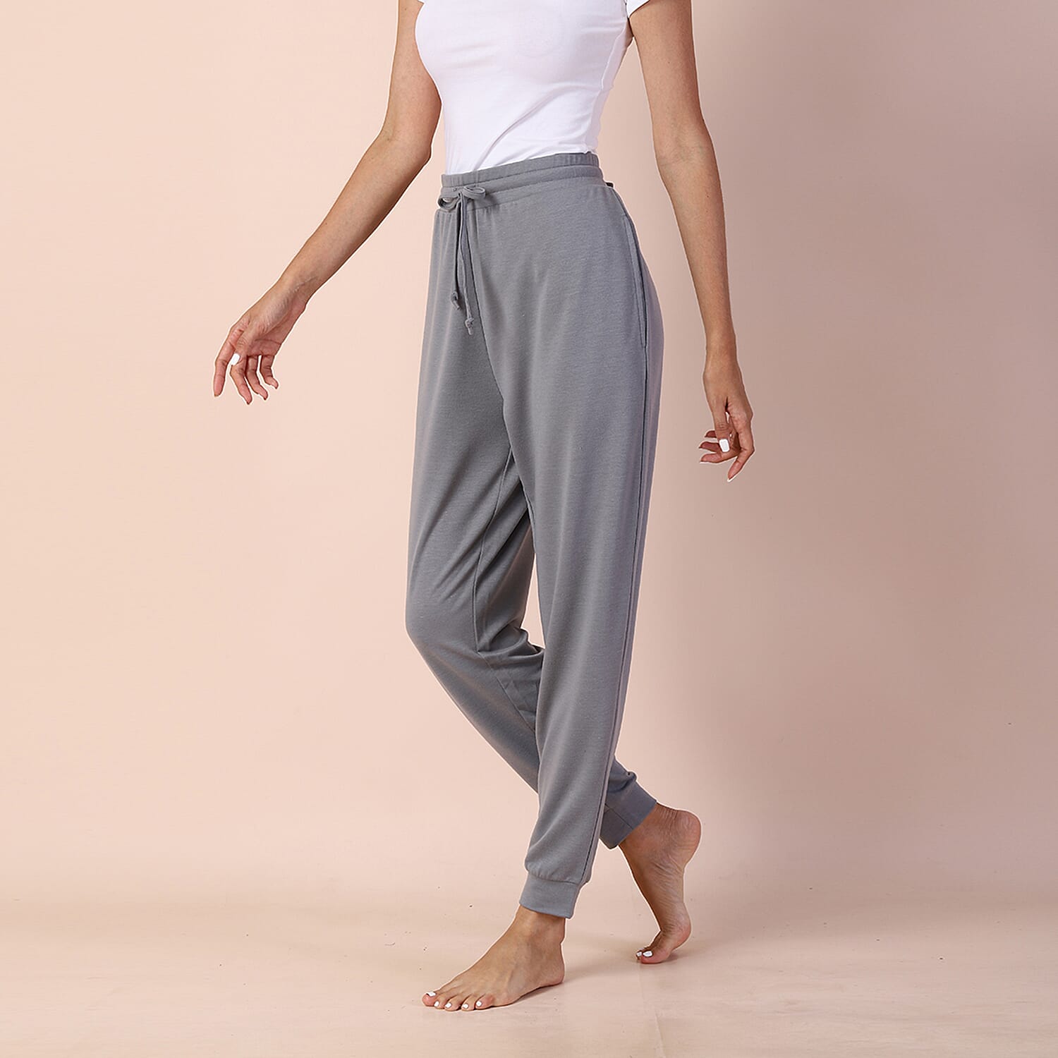 LA MAREY Jersey Joggers - Grey
