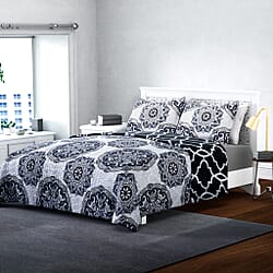 SERENITY NIGHT : 3 Pieces Set Pigment Pattern Quilt