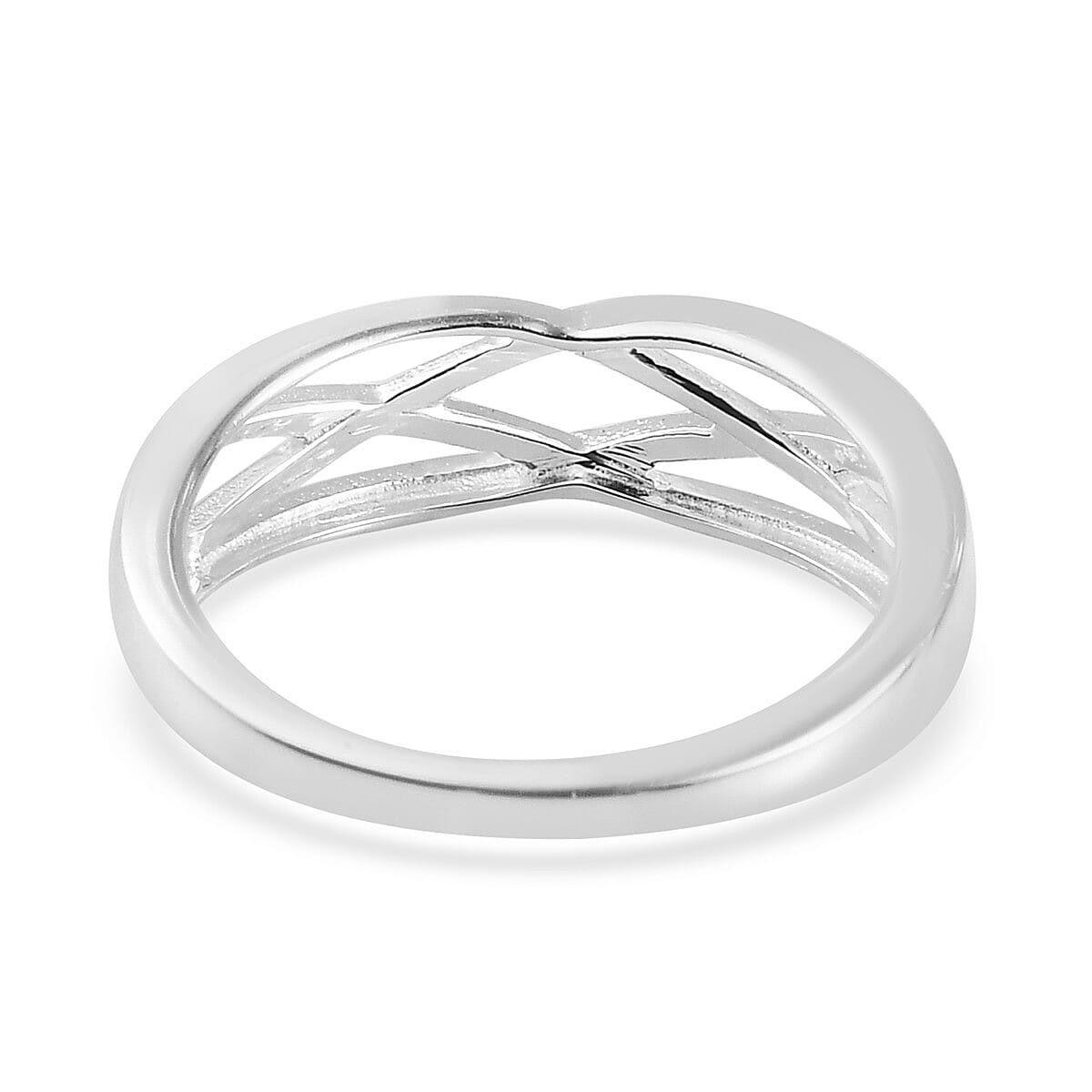 Sterling Silver Criss Cross Ring