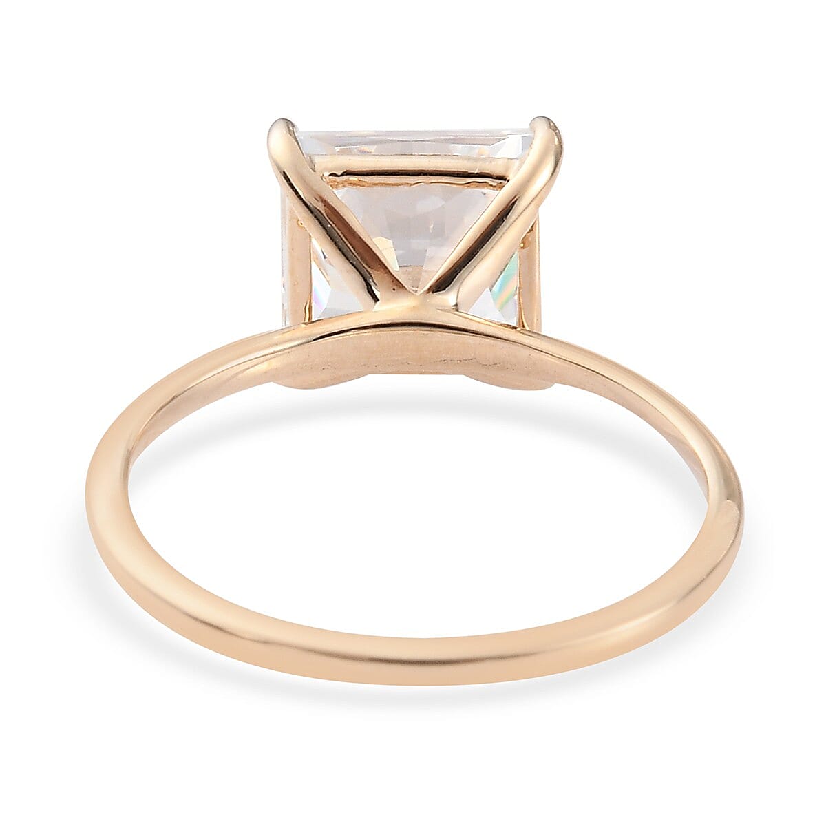 Lustro Stella 9K Yellow Gold Solitaire Ring Made with Finest CZ Lustro Stella 9K Yellow Gold Solitaire Ring Made with Finest CZ