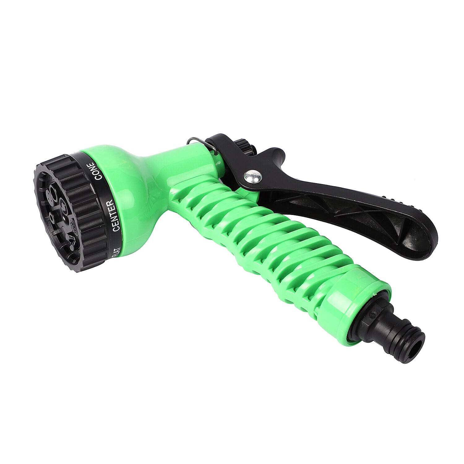 100ft Garden Hose with 7 Function Nozzle - Green