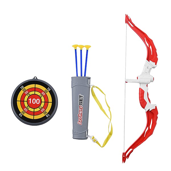 Kids Toy Bow and Arrow Set (Includes 1 Bow, 3 Arrows, 1 Target and 1