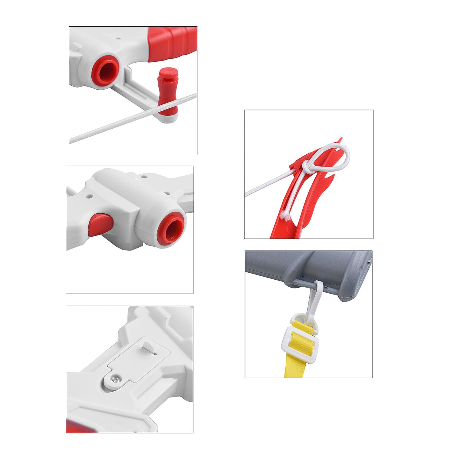 Kids Toy Bow and Arrow Set (Includes 1 Bow, 3 Arrows,1 Target & 1 Arrow Quiver) - Red & Multi