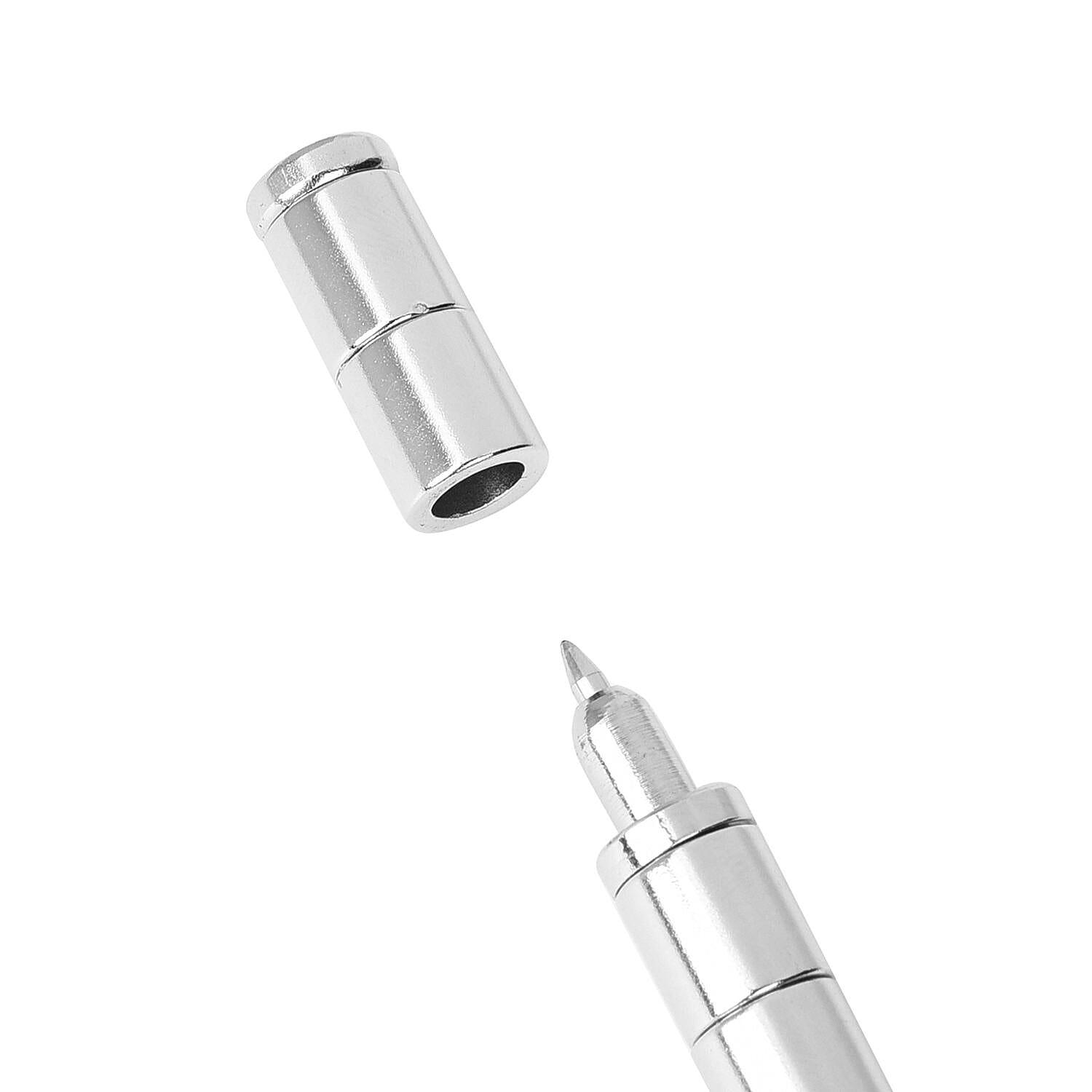 Decompression Magnetic Metal Ball Pen in a Gift Box - White