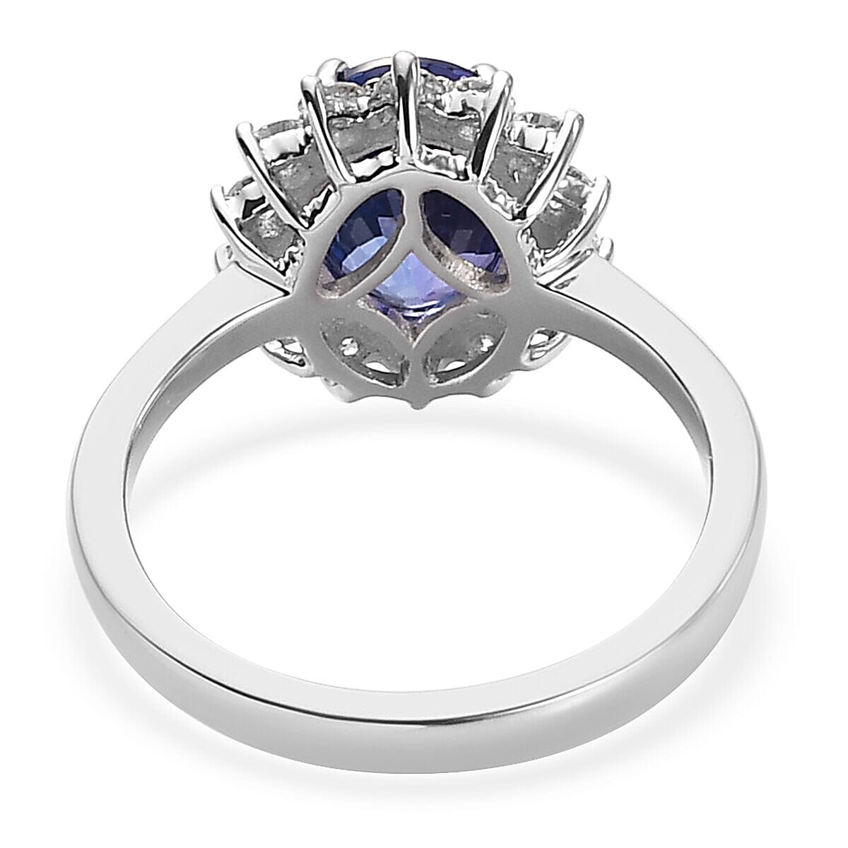RHAPSODY 950 Platinum AAAA Tanzanite and Diamond (VS-E-F) Ring 2.52 Ct.