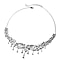 Lucy Q Drip Collection - Rhodium Overlay Sterling Silver Necklace (Size 16 with 2 inch Extender)