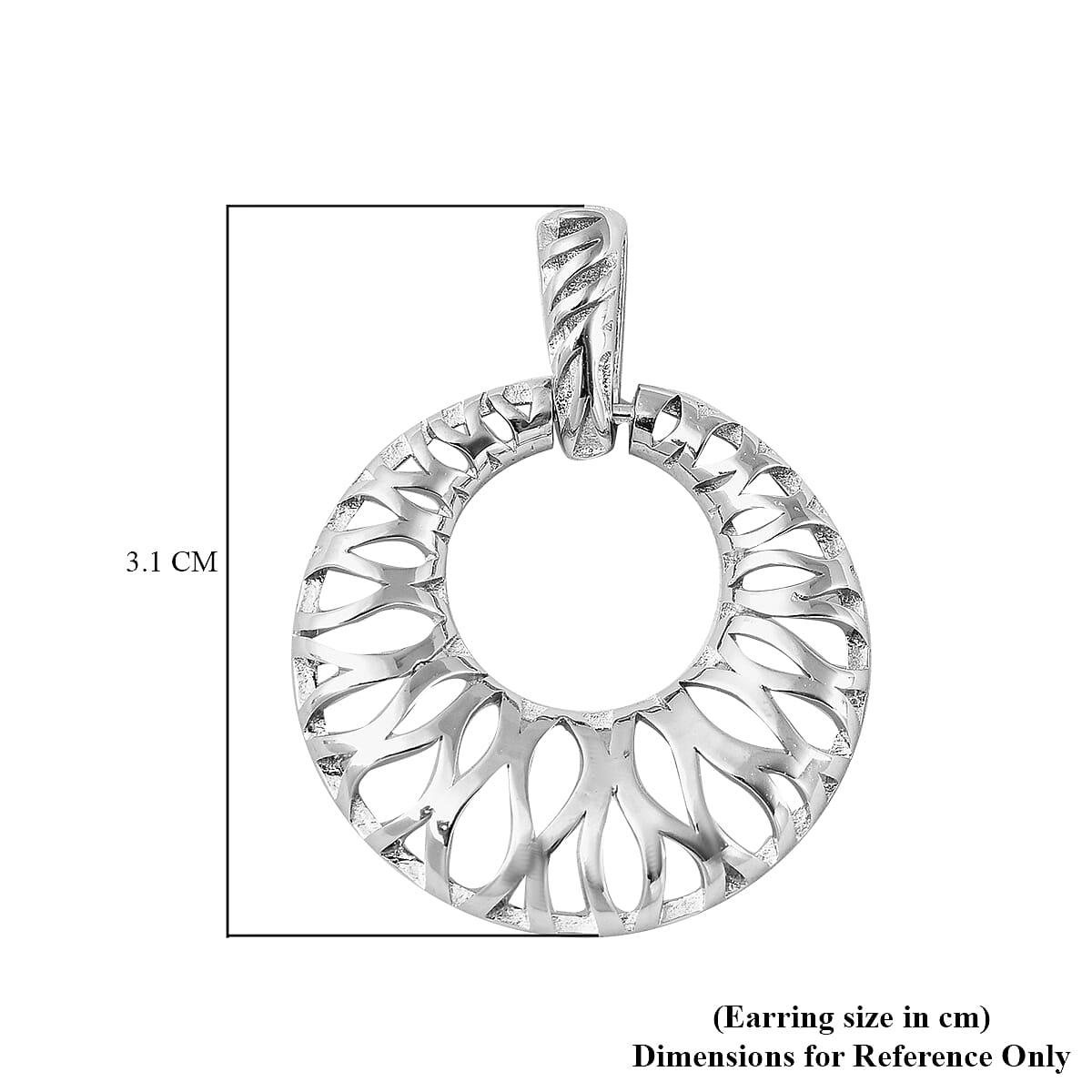 RACHEL GALLEY Infinite Collection- Rhodium Overlay Sterling Silver Earrings (with Push Back), Silver Wt. 6.43 Gms