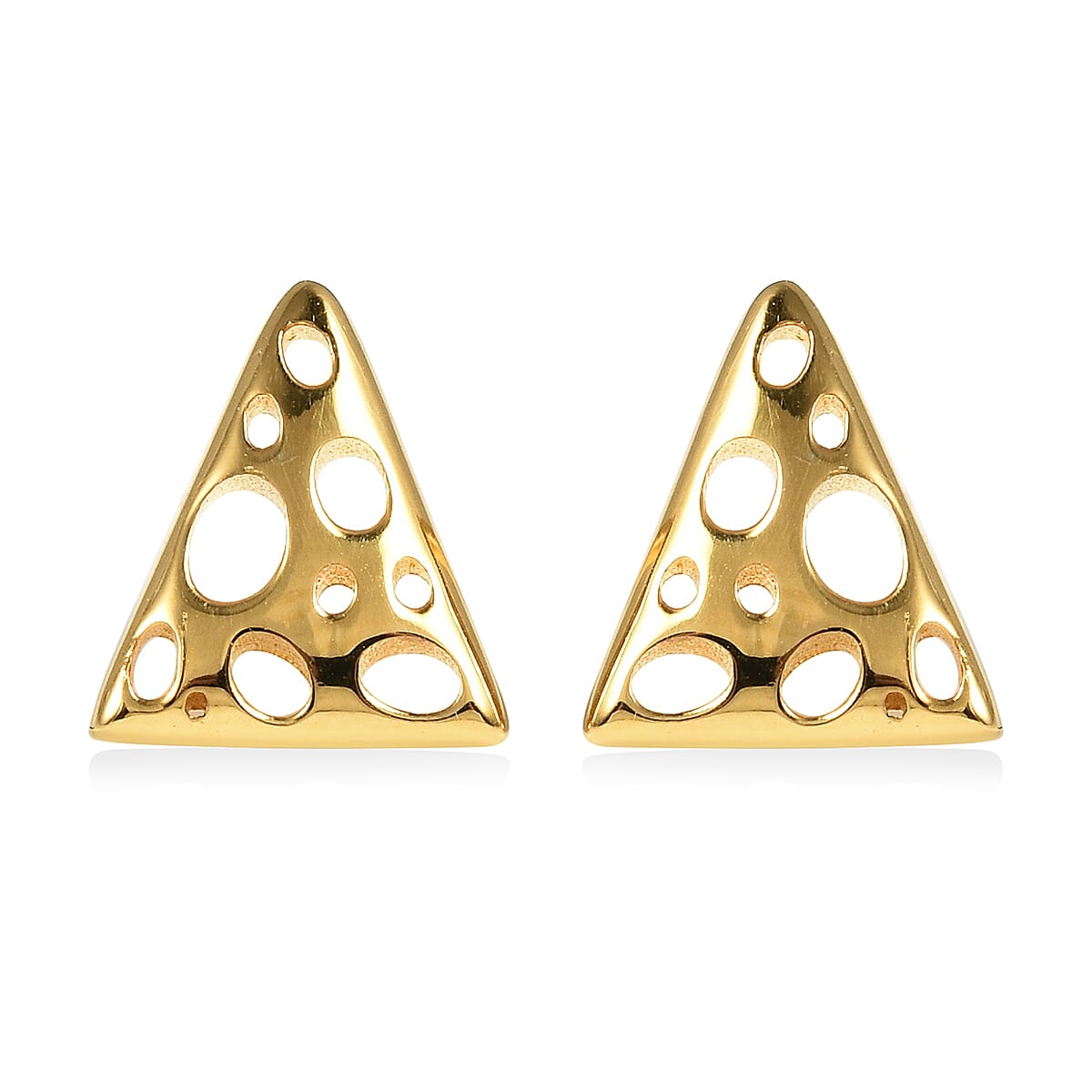 RACHEL GALLEY Yellow Gold Overlay Sterling Silver Earrings  (with Push Back)