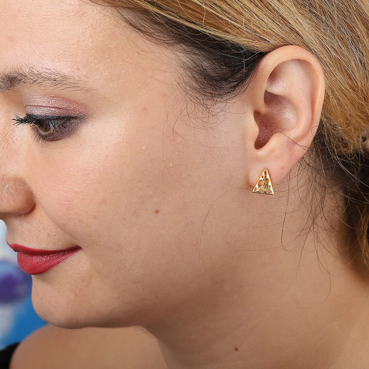 RACHEL GALLEY Yellow Gold Overlay Sterling Silver Earrings  (with Push Back)