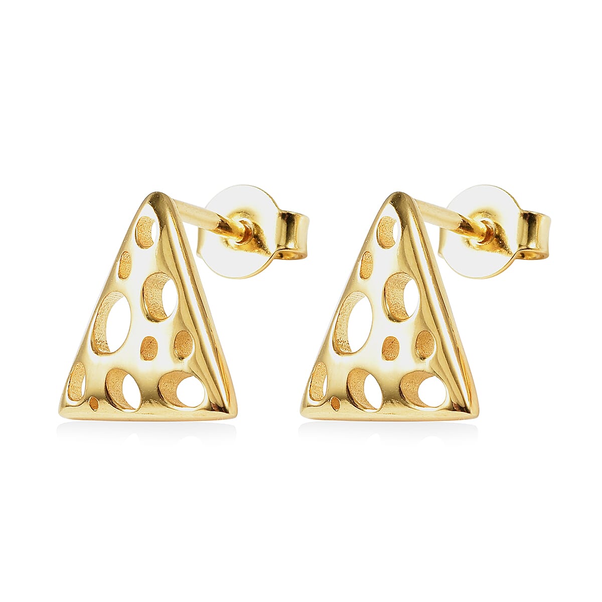 RACHEL GALLEY Yellow Gold Overlay Sterling Silver Earrings  (with Push Back)