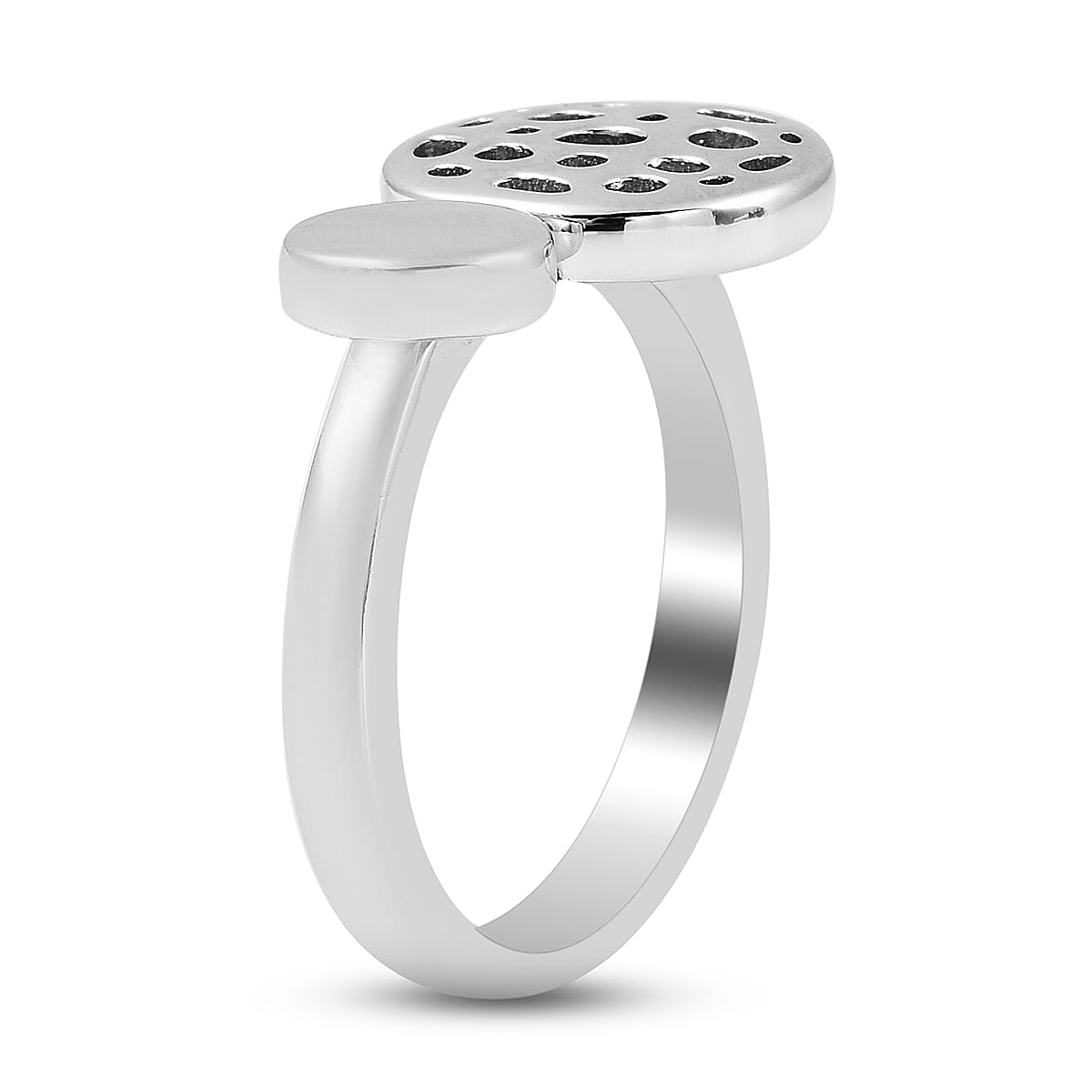 Rachel Galley Rhodium Overlay Sterling Silver Ring