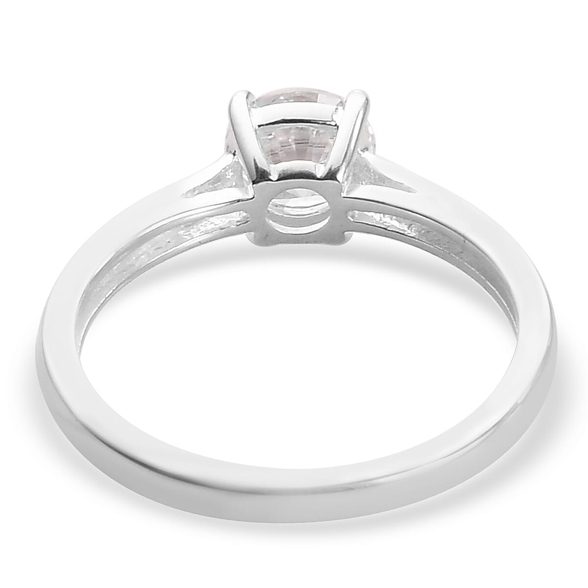 Lustro Stella Sterling Silver Ring Made with Finest CZ 1.49 Ct