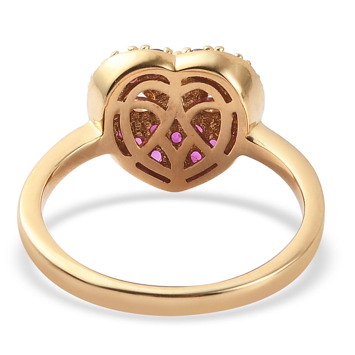 Ruby Ring in 14K Gold Overlay Sterling Silver