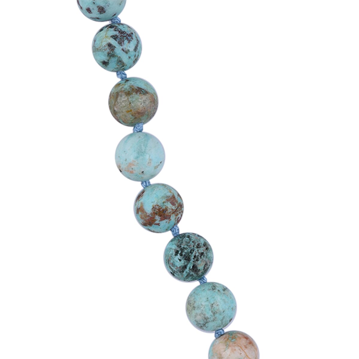 Peruvian Turquoise Necklace (Size 18 to 26) with Magnetic Lock in Rhodium Overlay Sterling Silver 230.00 Ct. Peruvian Turquoise Necklace (Size 18 to 26) with Magnetic Lock in Rhodium Overlay Sterling Silver 230.00 Ct.